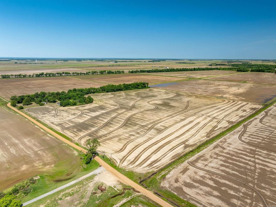 40+/- Acre Row Crop Farm with Duck Camp Potential – Poinsett County, AR Incredible opportunity in the heart of the flyway! This 40+/- acre farm in Poinsett County is planted in rice for 2025 and features excellent goose and duck hunting potential—just north of Flag Slough and east of Bayou De View.  Highlights:  40+/- acres of productive farmland 75/25 crop share Electric well + electricity on site Fire hydrant at old homeplace Gravel road frontage on two sides Shop + machine shed already in place +/- 2-acre corner ideal for duck camp or home Room behind shop to build a pond Utilities available Perfect setup for a farmer, investor, or duck hunter looking for a base camp with income. Strong hunting reputation, great infrastructure, and ready for you to make it your own.