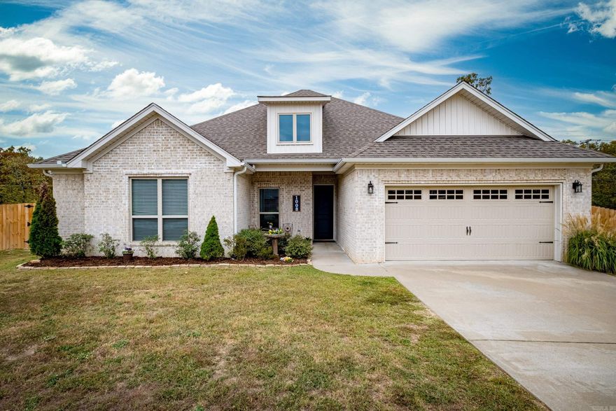 Located in the gated Lochridge Estates subdivision this home is only a short drive to shopping and dining but has the feel of country living.  This lovely 4BD/2BA home is situated on a large lot at the end of a cul-de-sac. The open kitchen/living area is perfect for entertaining.  The primary suite is separate from the remaining 3 bedrooms and additional bath. LVT throughout as well as granite countertops and SS appliances. The extra large backyard lends itself to entertaining as well as playing with the kids. Great neighborhood pond allows for fishing, canoeing and kayaking. THIS HOME QUALIFIES FOR 100% FINANCING!