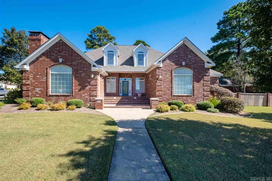 Lake views & inground pool! Meticulously maintained home in Hurricane Lake Estates w/private backyard oasis perfect for entertaining! Updated chef’s kitchen opens to hearth room. Granite, Viking gas cooktop, double oven, warming drawer. Hardwoods throughout main level! Master suite w/updated shower! 2 bedrooms, jack/jill bath on main level. Formal dining & office. 4th bedroom, full bath, bonus room upstairs. New carpet!  Walk-in attic, central vac, 3 car side load garage, 13x10 detached shop. See remarks.