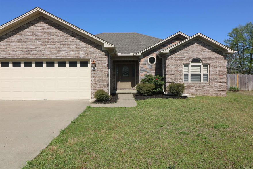 Darling home ready for its new lovers.  This home features 3 bedrooms and 2 full baths with a split bedroom floor plan.  Living room is large with built in entertainment shelves and tall ceilings. The kitchen has wood stained cabinets and stainless appliances with a large pantry.  Primary bedroom has tray celling's.  Primary bath has his & her closets with bath and shower.  Laundry room.  Fully fenced back yard with cover patio.  With acceptable offer seller will pay to have all walls and white trim/cabinets freshly painted after closing and a flooring allowance.  Take a look today and pick your new paint color and make it your like your own new home.