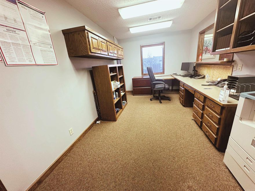 Commercial Office Space for Lease! Your own private office in Hot Springs! Up to 8 Office Spaces Available! 11.5ft x 15.5ft Full use of restrooms and kitchen. 4 Offices Available at this size.  $600.00/Month plus your portion of Utilities