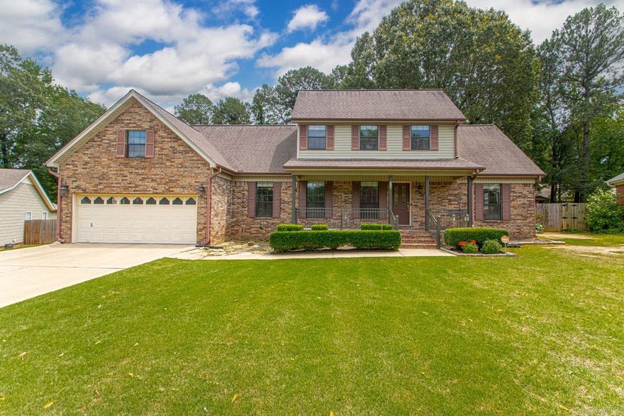 Welcome to this classically charming all brick home on an oversized level lot in Established Bryant Neighbourhood. Home is minutes from all Bryant Schools, and interstate access yet feels private! If you want more space this one is for you! Home boast a Large updated Kitchen with granite countertops, SS appliances, and eat in kitchen area. Main living area has a cozy wood burning fireplace, there is also a formal living area and dining room! Primary bedroom is set a part on the main level, Upstairs you will find two guest bedrooms, full bathroom, and a bonus room that could serve multiple purposes. Living room leads to a large deck perfect for all your gatherings and tranquil back yard with mature trees. Enjoy direct access to Mills Park with the neighbourhood walk through path. Park features a playground, walking/hiking/biking trials, pool, pickle ball and tennis! Don't miss enjoying all these amenities and convenience to top rated schools with NO HOA Fees!