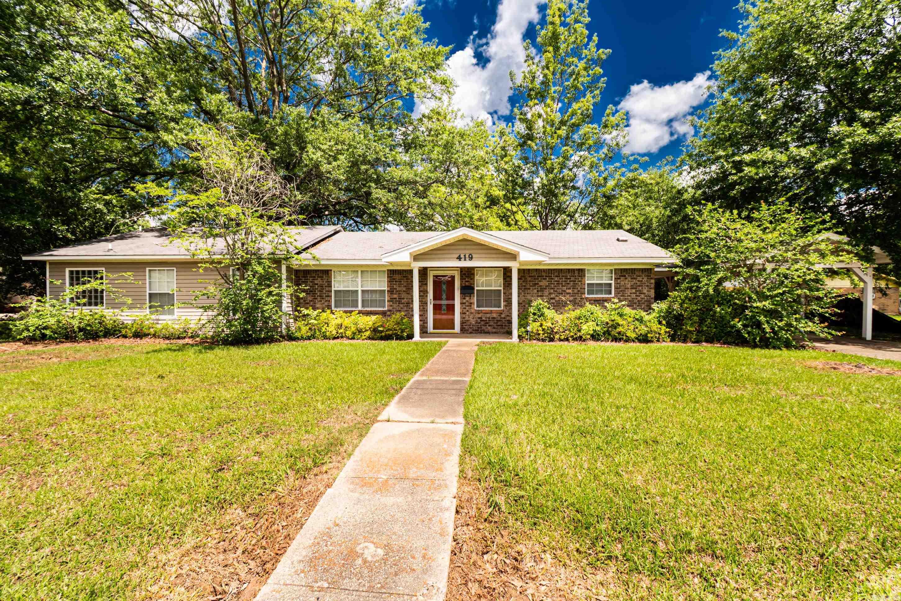 Convenience at its finest just down the road from the school and the town square. This 3 bed 2 bath home has plenty of storage, fenced back yard, and a covered carport. The primary suite addition adds a huge bedroom, a closet that is to die for, and a unique primary bathroom. Call today to schedule a tour.