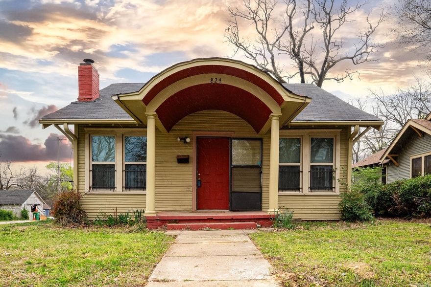 See this CLASSIC home in Little Rock!! This 1935 built 2BR, 1BA plus bonus room has beautiful wood flooring throughout and a fireplace area in the living room! Lots of counter space in kitchen, laundry room and a formal dining room. Ceiling fan in master bedroom and plenty of closet space in hallway. Fenced backyard with off-street parking in the back.