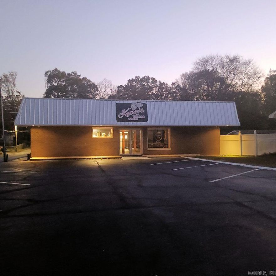 Established restaurant for sale in Malvern.  Keeny's Restaurant and Corner Grocery operated successfully at this location for many decades.  The building, which has 3,392 square feet, has been converted into a fantastic restaurant location and updated with new flooring, new heating and air conditioning, new dining room tables and chairs, brand new drop down ceiling tiles, reworked parking lot (for up to 17 vehicles), fresh paint, new wall coverings, a new front counter and check out area, and a new drink counter at the back of the dining area.  This space is now in top shape and ready to host a first-class restaurant operation.  1620 Mill Street has been added to the listing.  This adds .51 acres of property that can be used for parking or income revenue.  The sale of the property includes the dining area furniture, and all of the kitchen equipment needed to prepare quality meals to area diners.  This could be the location of Malvern's finest restaurant.  Owner financing will be considered, subject to approval by the Seller.  Total land area is now .68 acres.