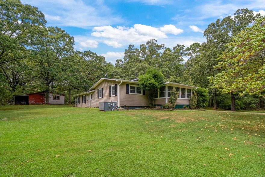 If charm and character are what you are after, you MUST SEE this country home with rustic and modern touches. You will love having two living areas. Even more flex space awaits you in the sunroom. The laundry room has some nice additional storage. The primary suite features a bathroom with walk-in closet. This house is ready for you to come home to!