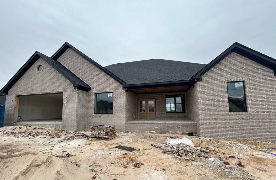 New Construction in Belmont Estates - Searcy, AR! This 4-bedroom, 2.5-bath home offers 2,474 sqft of timeless design with a fresh, modern edge. You’ll love the open split floor plan with LVP flooring throughout, a kitchen featuring a gas range, quartz countertops, and a spacious walk-in pantry — all flowing into a living area centered around a stunning floor-to-ceiling stone electric fireplace. The laundry room includes extra storage space, lockers that passes through to the owner suite side first starting with the closet, then bathroom that features a walk-in tile shower, soaker tub, double sinks, lighted mirrors boasting with natural lighting. Other features of the house include gas heat, gas tankless water heater to add extra efficiency to everyday living. Enjoy quiet evenings or weekend gatherings on the covered back patio! Reach out today for details or to schedule a private tour! 2 10 Year special builder warranty. Estimated completion date Feb 2026.