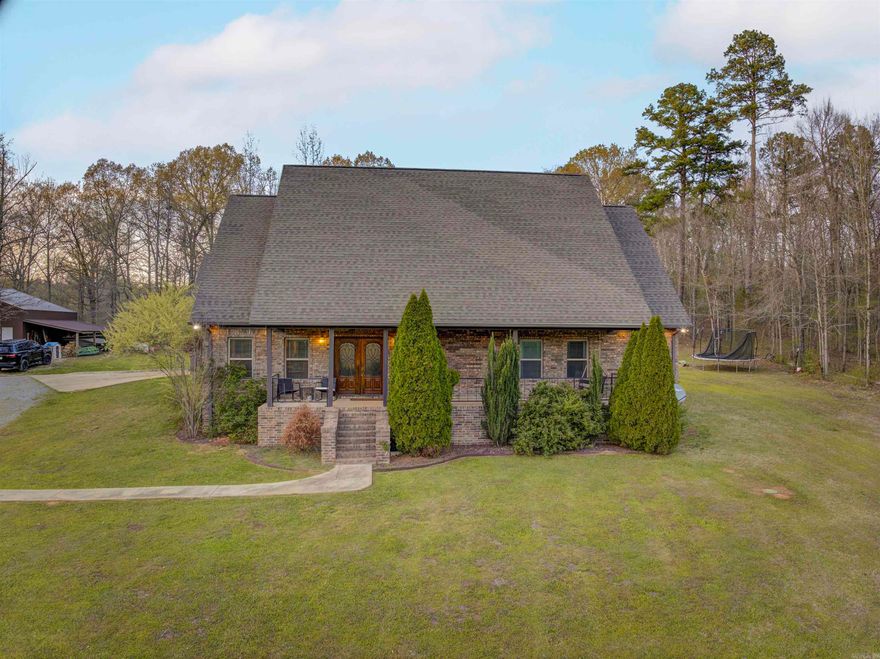 Tucked into the trees on your own 5+ acres this home has it all! With 4 oversize bedrooms, 3.5 baths, large entertaining space and a shop what is not to love! The shop is 30x40 along with a 12x30 addition and an additional 24x40 rv parking that is covered. This property is the growing families dream with all the extra space indoors and out. Contact today before its too late! SHOWINGS START THURSDAY APRIL 3rd.