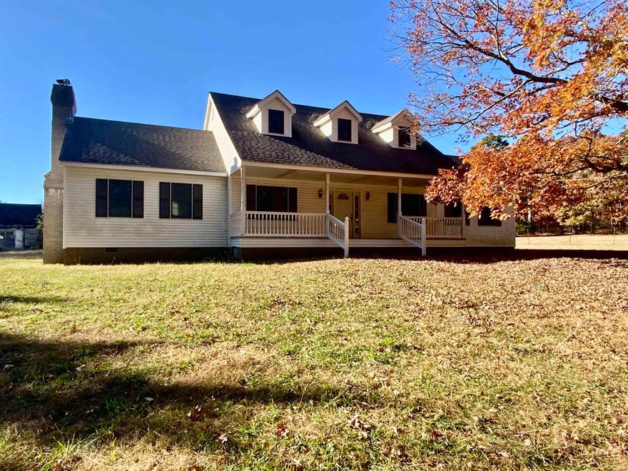LOVELY HOME IN THE COUNTRY!!!  This custom built home boasts character and charm! Contains 12 acres more or less, fenced and cross fenced. 24 X 60 Barn! Bring your livestock and chickens!!! This home offers space and comfort inside and out. With a large kitchen and plenty of cabinets for storage! In the family room you will find built in book shelves. Cozy up by the wood burning fireplace with your favorite book. Minutes from Heber Springs  and Tumbling Shoals Recreation and the Little Red River! Don’t miss this one, Call today for a personal tour!