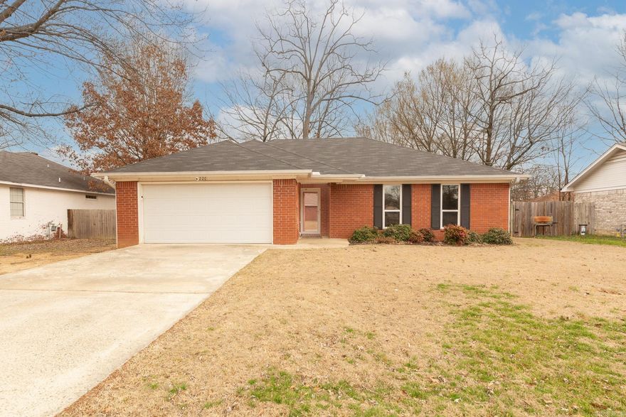 Beautifully updated!  This 3 bedroom 2 bath home has had lots of updates including new paint, new lighting, tiled showers, new vanities, closet systems, appliances and more!  Walk into this spacious semi open concept with large living room, LVP flooring, decorator colors.  Kitchen has butcher block counter tops, painted cabinets with updated handles, new sink, fixtures.  Master bedroom has walk in closet while master bath has spa like tiled shower, 2 sinks, quartz countertops & gold fixtures.   Both guest bedrooms are nicely sized, guest bathroom has been tastefully done, too.  Outside, you'll enjoy the covered patio overlooking the fenced back yard.