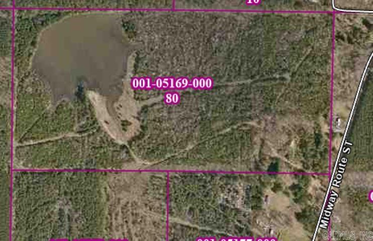 Ideal property for dream home, recreational use, or hunting property with this 80 acres, complete with 2 ponds; one being estimated to be around 10 acres and 15-20' deep at times with electricity already placed here for a lovely location to build your home or camp. A gravel pit is also located on the property.  You will want to drive your ATV or 4 wheel drive and enjoy the scenery.  Hunting & access trails have been mowed for your convenience. Located within 10 miles to Hwy bypass and US Highway 425.  Permission to see this property is by appointment only for your protection during the hunting season especially.  Do not enter without an appointment.
