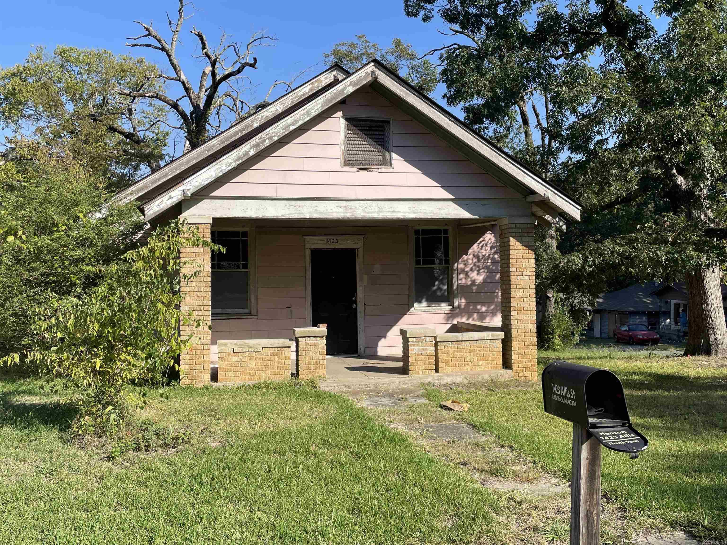 Are you looking for a great remodel opportunity? This charming home just might be the one. Sitting on a corner lot, the home includes off street parking with a covered carport. There is a bonus room in addition to the two bedrooms. Most of the interior has been repainted and new door fixtures and ceiling lights are installed. The cabinets and vinyl plank flooring are partially completed. The roof was replaced in 2017 and the termite policy has been active since 2017. Sold 'as-is'