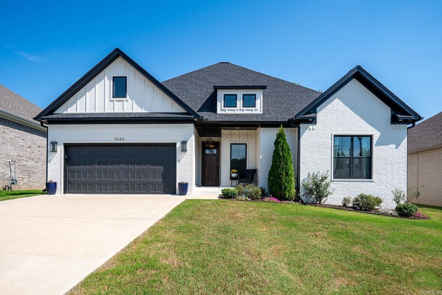 Beautiful 4 bed/2 bath in Charleston Place subdivision in West Conway. The welcoming front porch opens into the foyer leading into the spacious living room featuring a gas fireplace, and luxury vinyl flooring. The open floor plan provides easy access to the gorgeous light and bright kitchen with stainless steel appliances, custom cabinetry, beautiful countertops and herringbone pattern backsplash. The island has storage all the way around and additional seating. The dining space is a nice size with access to the back patio. The large primary suite features a tray ceiling in the bedroom and a wonderful bathroom with a soaker tub, walk-in tiled, shower, double sinks, and two closets. There are three additional guestrooms and a beautiful hall bath. The easy to maintain backyard has an east facing covered patio, which will offer shade in the afternoon and evenings. The two car garage has an extra storage closet and a pull down accessing the floored attic.