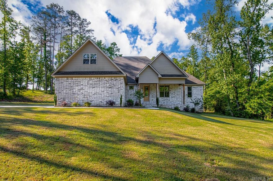 Like new home on over an acre just 5 minutes to the interstate. The main level features a split floor plan with 3 secondary bedrooms and a spacious primary with walk in shower, jetted tub, separate vanities and a large closet. There is also a half bath, large pantry, mud area, huge laundry with storage and a window. The two car garage is oversized and plenty of room to build a shop. Upstairs is an additional bedroom or bonus room that features a closet and full bathroom.