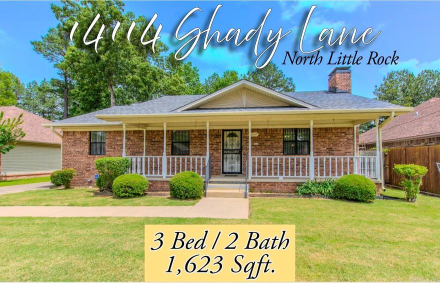 Pride of ownership throughout this well-maintained, all brick, single-story ranch-style home. Great front porch that spans the entire front. Lovingly cared, for the past 26 years by the same owner. Featuring a spacious functional layout, this home offers 3 oversized bedrooms, 2 bathrooms, a perfectly flowing floorplan between the kitchen, dining area, very well sized living room with fireplace, and an extra wide hallway with 2 linen closets. Turnkey ready, just waiting on your personal touches. New architectural shingle roof installed January 2025, furnace-2023, and condensor-2021. Fresh interior wall paint and brand new carpet installed. The 2 car rear-side entry garage offers additional storage rooms, extra concrete driveway extension pads that allow for multiple car parking. Manicured lawn front and back, partially fenced offering backyard privacy, and 2 storage buildings. Located in a quiet established neighborhood close to easy I-40 access and only minutes away from all the great restaurants, grocery stores, and shopping that Maumelle has to offer. This rare one-owner gem is ready for its next chapter. Don't miss your chance to make it yours! Qualifies for RD 100% financing.