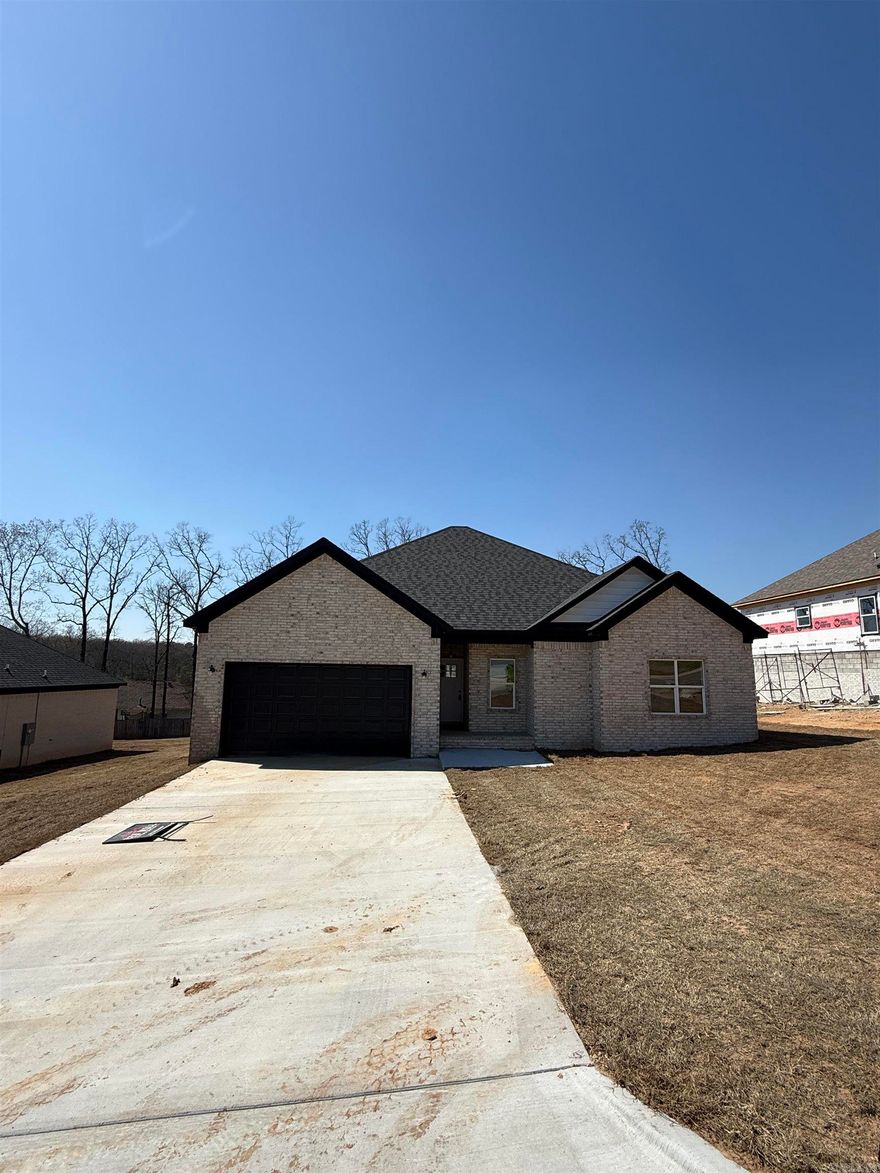 4-Bed, 2-Bath NEW CONSTRUCTION HOME! Located only 2-3 minutes from 67/167/I57 - this is a new neighborhood is soon to be ready for a new family! This home is ideal for someone living & working in the greater Cabot area, commuting to LRAFB, commuting to Conway, commuting to Searcy or elsewhere! Entering the homes foyer you see the living room ahead of you w/9' tall ceilings. This is an open concept home w/a split floorplan. The kitchen, dining & living room provide an ideal home for entertaining & making memories! The Master Bed & Bath & Laundry are located on the left rear of home. Laundry connects to Master Bed making this easy to move clothes to your bedroom too! The other three bedrooms are located on the front right of the house as well as the guest bathroom being located in the center of the home. These homes are fantastic homes for most all budgets whether a first-time home buyer, a first upgrade home or retirement home to downsize. Not to mention this home is also 3-minutes to the Cabot Schools Pre-K North and 9-minutes to Greystones Cypress Creek Golf Course too! Fantastic location & fantastic home! Do not miss out! See Agent Remarks.