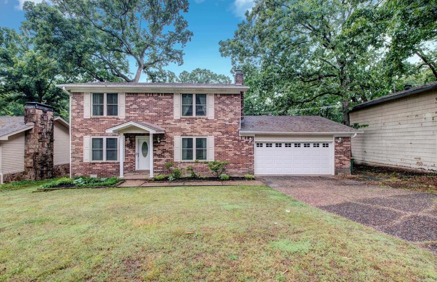 Nestled in a delightful location, this charming home boasts two inviting living areas, a formal dining room, a cozy fireplace, and fresh paint throughout. An office space, not included in the square footage, adds to its functionality. In 2023, a new roof was installed, and in 2021, new tilt-in windows were added. Additionally, a new 2-ton HVAC system was installed in 2019. The home also features spacious closets and ample storage. Relax on your covered back deck and enjoy the spacious landscaped backyard.