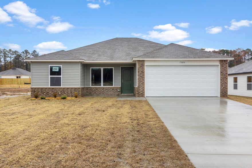 The Franklin plan is the one that started it all! This perennial favorite is a beautiful open concept plan with plenty of living space. Tour it today!  Valuable upgrades included in this home: 14'x7' uncovered patio, 60" fiberglass standup shower (no enclosure) in Master Bath, plumbing faucet upgrade 2, 8" deep Kitchen sink, crown on Kitchen cabinets, Luxury Vinyl Plank flooring in wet areas and Living Room and adjacent hallways, raised ceilings in Living Areas per municipal requirements, fiberglass exterior doors, Cheyenne style doors, baseboards level 2, level 1 ceiling fan in Great Room, full sod, microwave hood in Kitchen.  *** AGENTS, PLEASE SEE SHOWING REMARKS OR AGENT REMARKS FOR VERY IMPORTANT INFORMATION. ***  THIS HOME IS SCHEDULED TO BE COMPLETE IN MID DECEMBER.