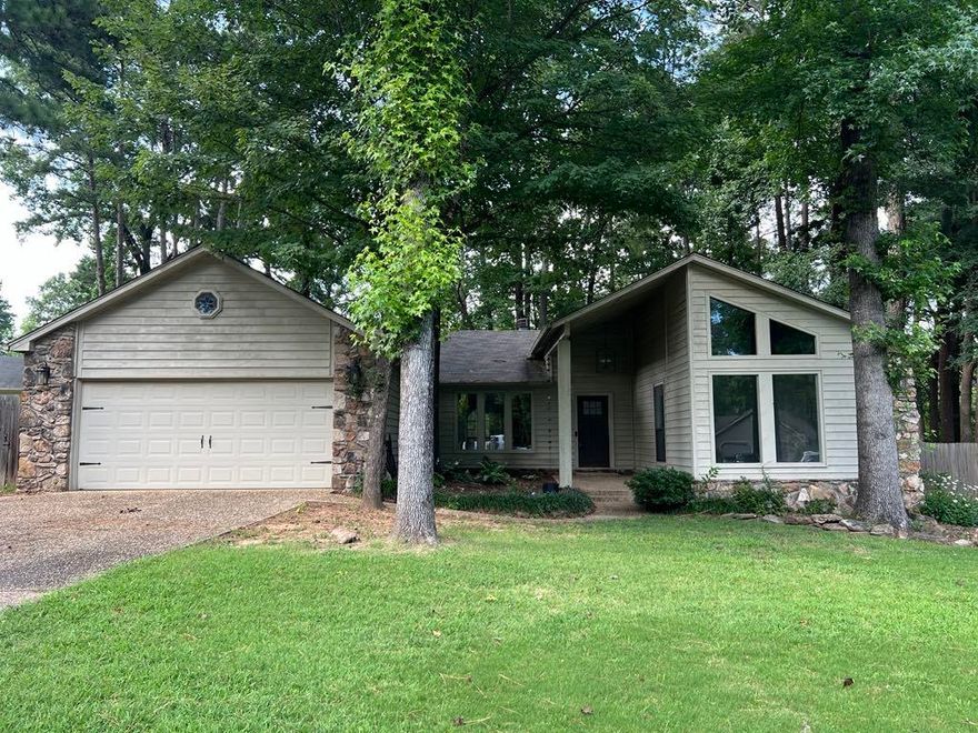 Beautiful rock and cedar house in the desirable Riverland subdivision.  New HVAC in 2023. This home also features new flooring and paint throughout as well as new light fixtures, ceiling fans and newer water heater (2021) Updated kitchen and baths include quartz countertops.