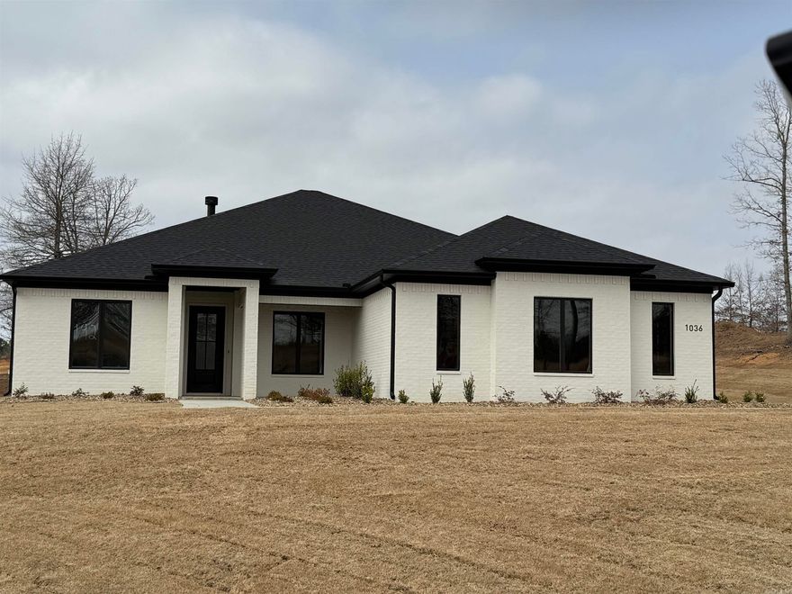 New Construction 4 bed 3 full bath with office.   10' Ceilings, open floor plan.  Large kitchen island is open to the great room.  the 1+ acre lot offers nice privacy.