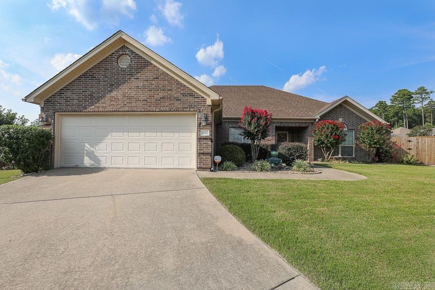 Well maintained home in a culdesac with a ton of extras!!!  This home features 3 bedrooms, 2 full baths with 1928 square feet.  The living room features a tray ceiling with recessed lights, gas-log fireplace, hand-scraped hardwood floors.  Living room & formal dining room are open to each other.  The dining room has the same hand scrapped hardwood floors & 10 foot ceiling.  Kitchen has been updated with painted cabinets, granite, & a new backsplash.  There are 2 large guest bedrooms separate from the primary bedroom.  Primary bedroom has tray ceiling recessed lights. Primary bath has double vanity and separate walk-in shower & jetted tub. Garage has a vertical storage from the ceiling. There is also a in-ground storm cellar in the garage!  Outside is AMAZING!!! You will love the 2 storage buildings!  One storage building could be used as a man cave.  The other for extra storage. There is extra concrete leading back to another storage building.  So much outside storage!  This is a house that has tons of extras that costly but are already installed for the next buyer!  Schedule your showing today!  See agent remarks