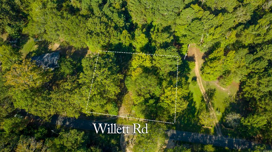 Uncleared lot, utilities are easy to access