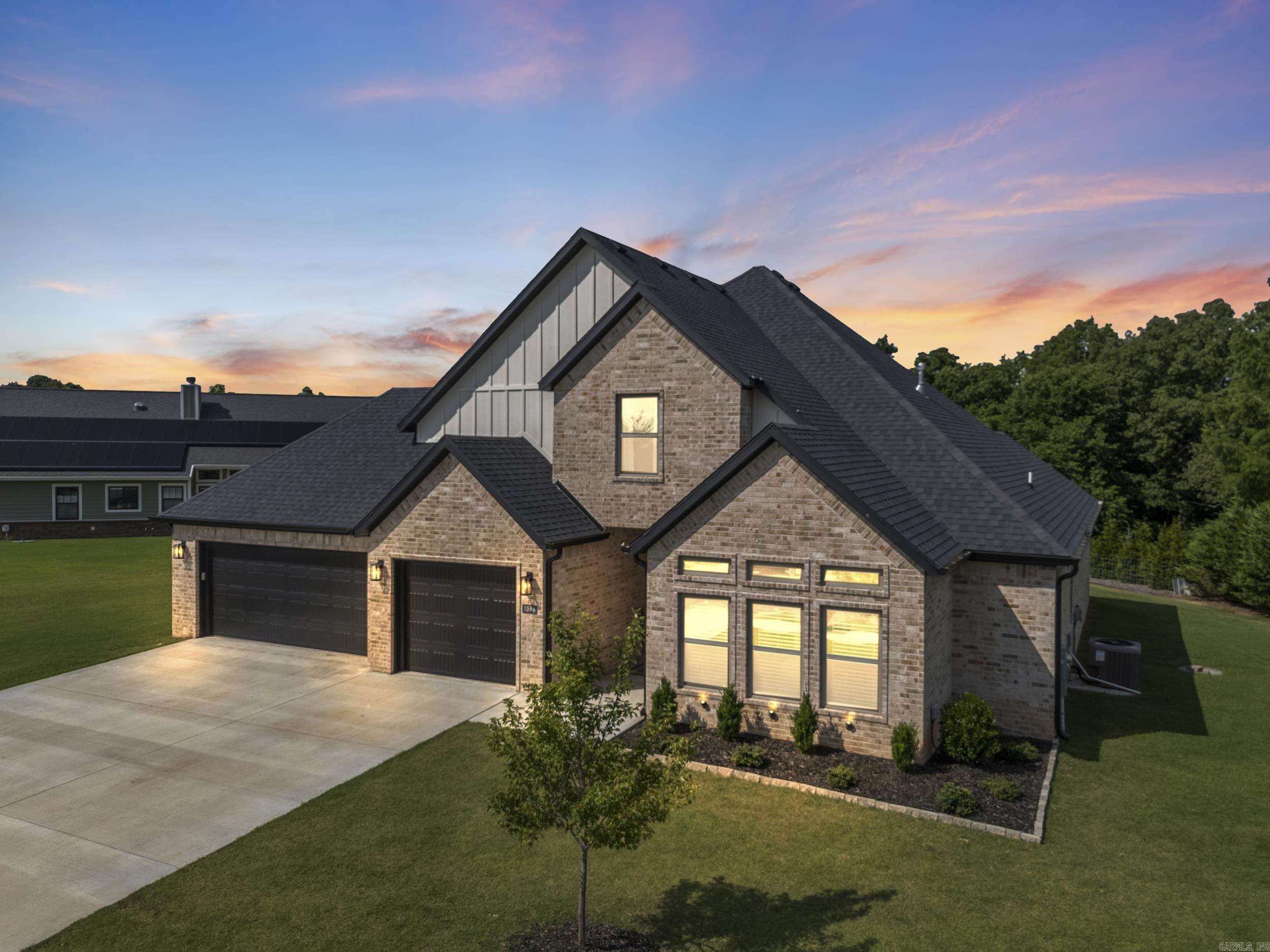 Welcome to this stunning newly built home, perfectly situated on a rare level, premium lot near the 17th fairway in one of the area's most sought-after golf course neighborhoods. With no rear neighbors, you'll enjoy peaceful views and exceptional privacy. Inside, the main living area features soaring vaulted ceilings with exposed wood beams, a cozy fireplace, and an expansive open layout ideal for entertaining or relaxing with family. The gourmet kitchen is complete with double ovens, a spacious walk-in pantry, and plenty of room for hosting. The primary suite includes its own fireplace and spa inspired bathroom. Upstairs, a versatile loft area offers space for a playroom, home gym, or officeācustomizable to suit your needs. You'll find ample storage throughout along with two walk out attics and a three car garage. This home blends modern elegance with everyday functionality, all in a prime location. Donāt miss your opportunity to make this exceptional property your own! Schedule a showing today!