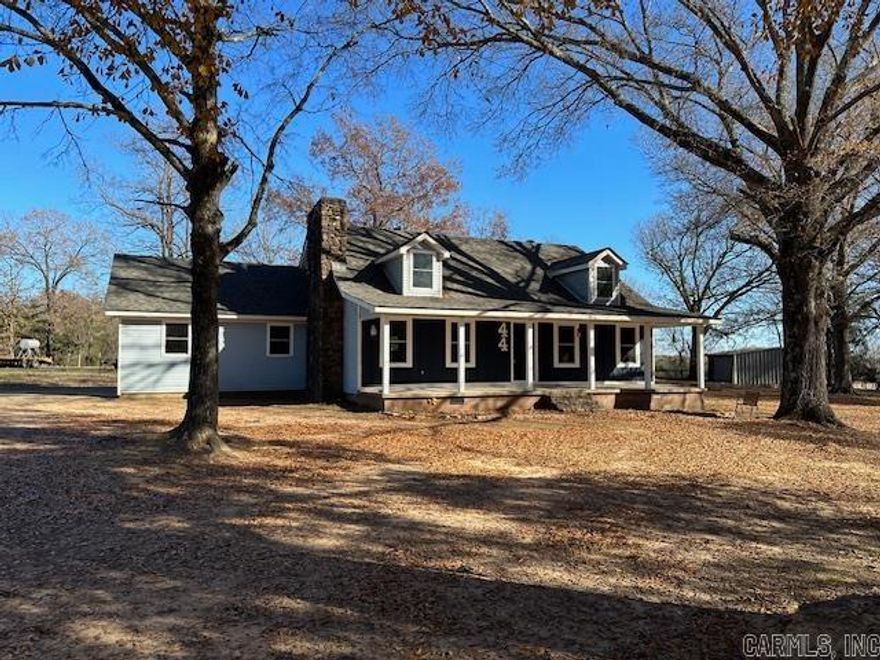 Country Living at it's Best! Quiet and level 2 acres 4 miles N of Morrilton has huge oak trees for shade and hookup for mobile home. 2 Storage Buildings and small barn. Large front porch - Ready for your swing to relax and enjoy the scenery! Brand NEW 30 yr. Roof, NEW Granite in kitchen and both bathrooms with new faucets and sinks. NEW SS Stove. Recent upgraded light fixtures, LVT floors and remodeled bathrooms, and windows! 4 Bedrooms and 2 Baths - 2 BR up and 1 Bath and 2 BR down with 1 Bath. Large Rock Fireplace has insert. All Electric. Huge walk in pantry off dining area was added into part of the double garage. Very nice! Built in double Gun closet with locks. Available for you to move in today! Easy to show. NEW Survey online under Associated Docs. Please Review- property goes across road/driveway - see markers and survey.  Property is Eligible for Rural Development Loan! PLEASE SEE AGENT REMARKS.