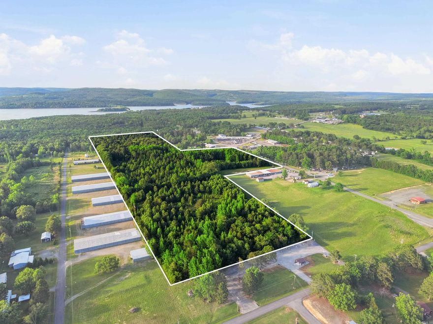 Developers Dream.  33.35 acres in the middle of beautiful Greers Ferry Arkansas. Endless possibilities for this unique property.  Would make good building site, for homes or commercial. Boat Launch 3 mins away.  Drive by and give us a call.