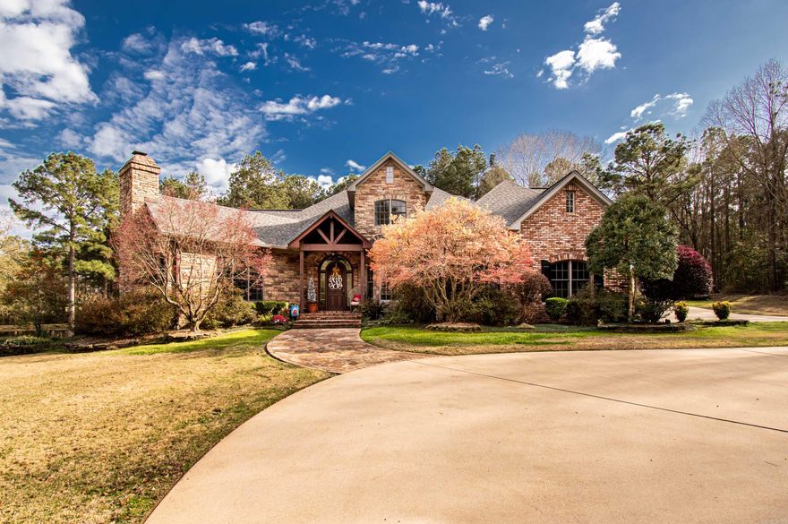 Nestled on a sprawling 8.23-acre estate with its own picturesque pond and a detached 2-car garage, this magnificent 4 bedroom, 4.5 bathroom home offers an unparalleled blend of privacy, elegance, and modern amenities. Whether you are seeking a peaceful sanctuary or an entertainer’s paradise, this property promises to exceed every expectation.  Master Suite Haven: Dive into comfort in the expansive master suite, complete with a cozy fireplace for chilly evenings. The suite boasts a massive en suite bathroom featuring a large Jacuzzi tub, an oversized walk-in shower, and a vast walk-in closet tailor-made for the wardrobe enthusiast.  Private Bathrooms: Each bedroom is accompanied by its own full bathroom, ensuring privacy and convenience for family members and guests alike.  Elegant Living Spaces: Host memorable dinners in the formal dining room or enjoy casual family moments in the spacious family room with another beautifully crafted fireplace as the centerpiece.  Specialty Rooms for Lifestyle: A dedicated study provides a serene environment for work or reading, while the game room is ready for entertainment and fun, making it perfect for game nights.*DRAPES IN MASTER DON'T CONVEY