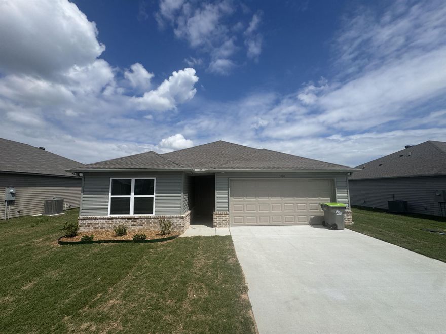 The dreamy Taylor plan! It's all about charm and practicality, from the inviting covered front entry to the well-designed front yard landscaping. The split floor plan with 3 bedrooms and 2 bathrooms offers both privacy and functionality, especially with the spacious master suite featuring his and her closets—perfect for organizing your wardrobe effortlessly. The kitchen is the heart of the home, boasting energy-efficient appliances that not only make cooking a breeze but also contribute to sustainability. The spacious laundry room conveniently located near the garage adds to the practicality of daily chores. The Taylor plan is designed with both aesthetics and everyday living in mind, making it a delightful option for anyone looking for a comfortable and stylish home.   **SEE SHOWING REMARKS & AGENT REMARKS FOR IMPORTANT INFORMATION**