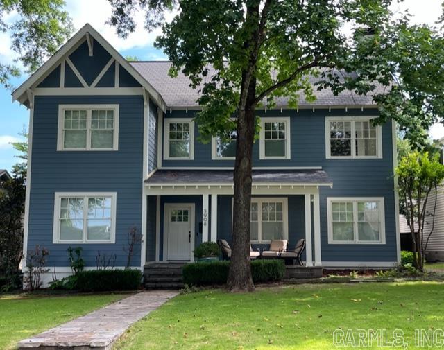 Great home with a wonderful layout. The main floors along with the upper hallway and master bedroom have site finished hardwood floors. The main level living room, dining room and kitchen are very open. There is also an office or 5th bedroom on the main floor. Plenty of storage with two pantries. All four bedrooms are up. The master is very large with a spa like master bathroom and walk in closet. Two bedrooms share a jack and jill bath with the other having its own full bath. Nine foot ceilings throughout. Rear driveway with gate access the garage that has an in ground tornado shelter. Laundry room is upstairs. Covered patio with plenty of room for a table, tv and siting area. Lovely front porch. New extrior paint.