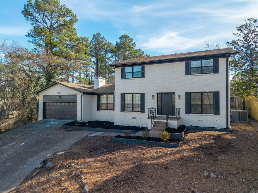 COMPLETELY remodeled beauty on nearly 1/2 acre lot in prime Little Rock location! Welcome home to 12605 Janelle-a stunning, fully renovated home tucked away in a quiet cul-de-sac just minutes from PA, top dining and shopping! This home offers space, style and versatility you won't find every day! Featuring 4 bedrooms and 3 full baths, this home has been completely redone from top to bottom and is like brand new! Step inside to an open-concept layout featuring seamless flow between the living, kitchen and dining spaces.  The kitchen is stunning with gorgeous stone countertops and top of the line appliances and lots of natural light! In addition, there is a dedicated office and an enclosed sun porch overlooking the expansive backyard! The primary suite is a showstopper complete with a cozy fireplace, a spa-like bath and 2 oversized closets! But wait, that's not all! This home also includes a fully renovated studio apartment perfect for a college student, aging parent, guest suite or an income-producing rental property! Move-in ready. Modern. Versatile. Stunning. Don't miss this one! Schedule your private showing today!