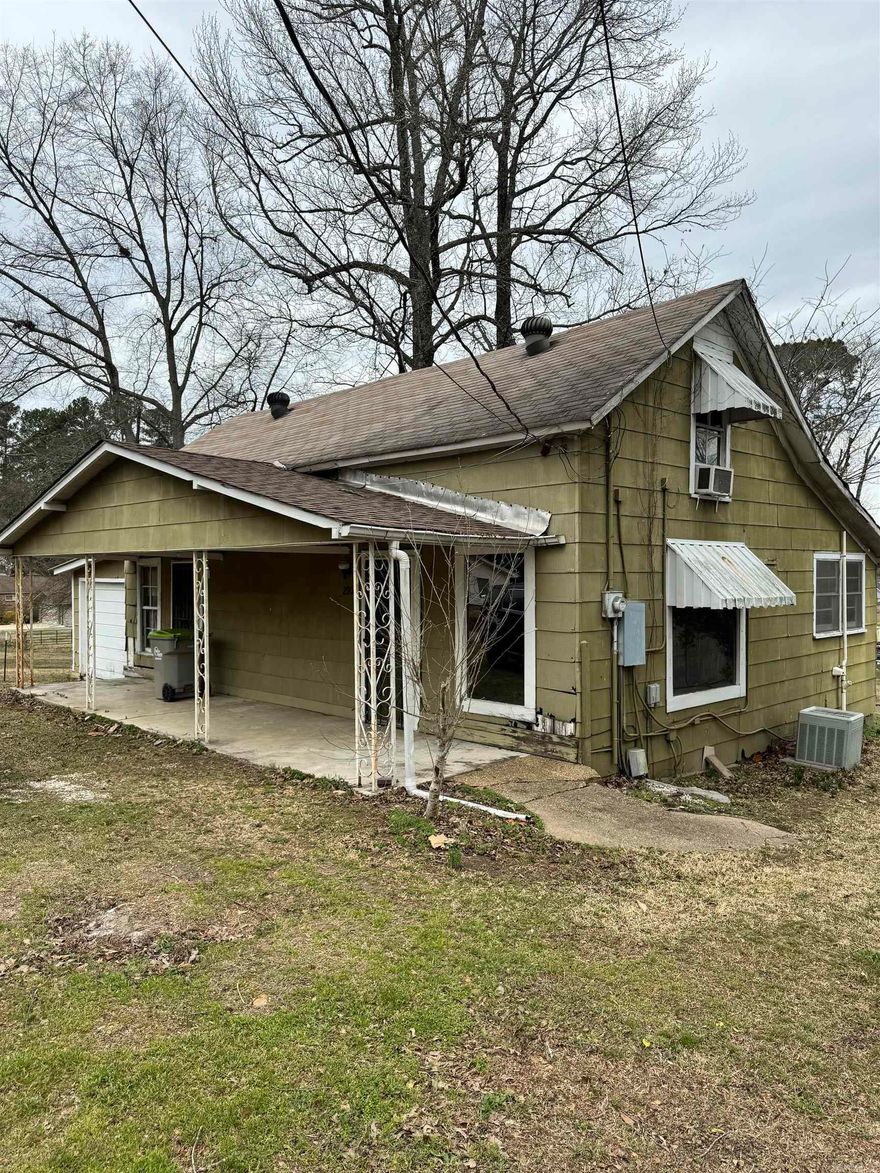Investor special. This home gives a unique opportunity for those looking to invest in a property with great potential. Two spacious bedrooms and one full bathroom downstairs and an additional half bath upstairs along with two large bonus rooms. This property includes a storm cellar and small shed in the back. See agent remarks