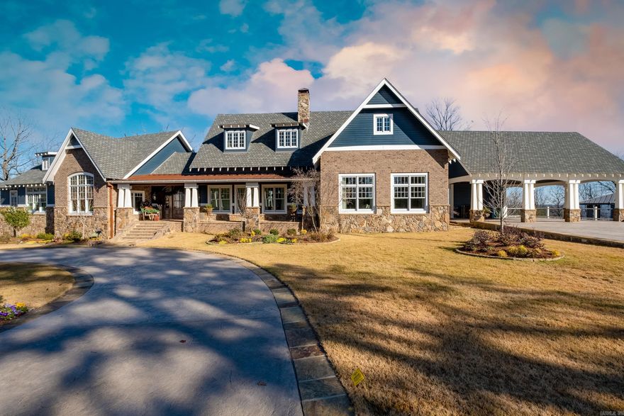 Spectacular River Ridge Estate. Extraordinary architecture combined w/ impeccable design and unsurpassed quality! The ultimate in family living and magnificent setting for entertaining. Stunning family room, banquet dining, beautiful gourmet kitchen, Handsome office w/ vaulted ceiling, luxurious primary suite and full guest suite on main. Elevator, Upper level full guest suite and room for expansion. Lower level w/ guest suite and game room +, Built 2019, Gorgeous river views and landscaped grounds w/ pool.