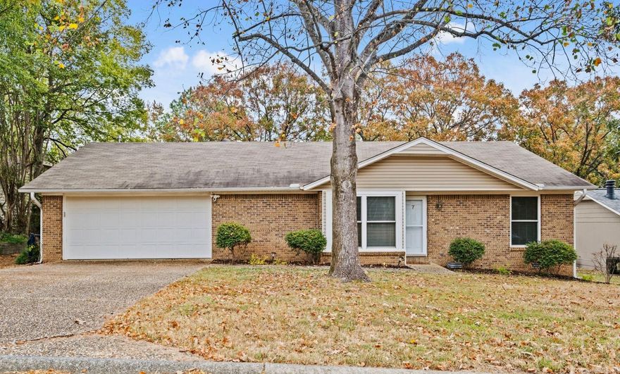 NEW ROOF COMING SOON!! Wonderful, spacious one level home with 3 bedrooms and 2 baths. Large living room big enough for sitting area, reading nook and dining table. Kitchen with vaulted ceiling has granite counters, a breakfast bar and lots of cabinets & deep drawers. Hearth room, also with vaulted ceiling, could be eat-in area or 2nd living space. Extra large master with walk-in closet. Ensuite features new marble tile flooring, new toilet and stand up shower. Two good size guest bedrooms. Hall bath features new marble flooring & toilet and new sink fixture. Large laundry room big enough for a second refrigerator or deep freezer. Great sunroom w/ accent wood wall & 2 new exterior doors overlooks large, fenced backyard with firepit & storage shed. 2 car garage. Don't miss this one!