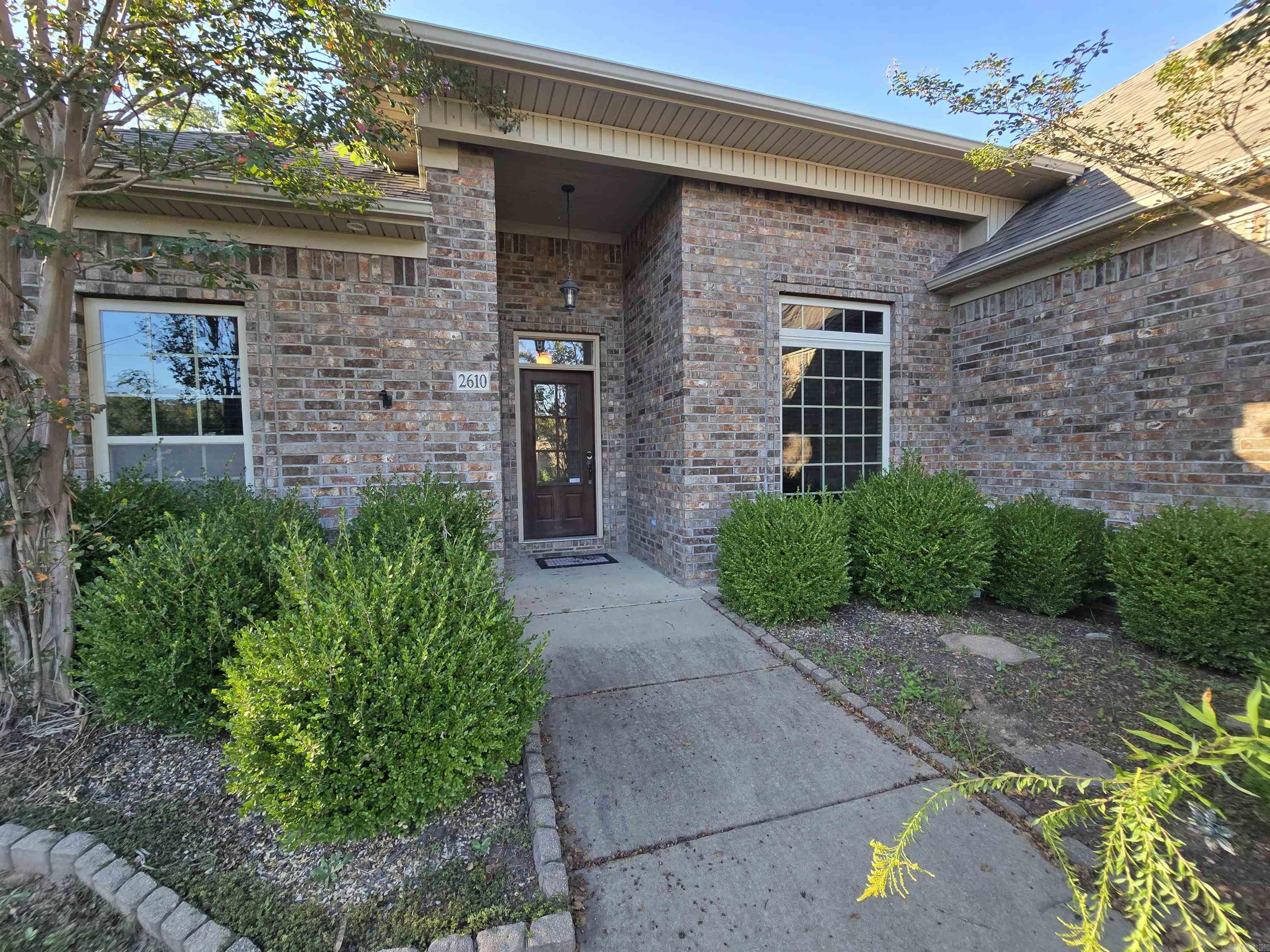 Located in the heart of Bryant yet tucked away & minutes from Bryant schools, shopping & restaurants, this home offers convenience & space & priced below market, a GREAT opportunity to provide TLC & make it home plus add equity. This home sits on one of the largest fenced lots in the neighborhood that can accommodate outdoor gatherings, a garden, & or pool or boat parking and the outdoor storage also conveys in backyard. Inside, you’ll love the soaring ceilings, detailed crown molding & inviting split bedroom plan. The kitchen boasts custom cabinetry, stainless steel appliances, granite countertops, a breakfast bar perfect for homework & casual dining area. The cozy great room features a warm fireplace & cathedral ceilings & the flex/office can also serve as a small 4th bedroom. The split bedroom layout offers privacy & space for everyone's needs with a primary ensuite complete with dual vanities, a jacuzzi tub, spacious walk-in shower & large walk-in closet. Secondary nice size bedrooms & a hall bath complete this home. A neighborhood playground, sidewalks & one way in and out is a plus in this adorable neighborhood. Will not last long! AGENT SEE REMARKS!