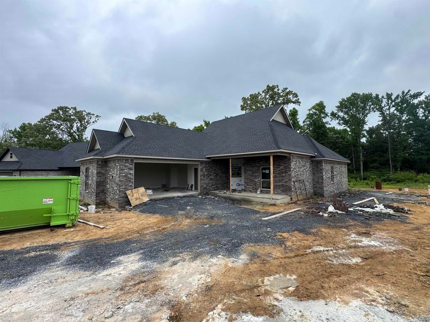 Beautiful new construction in Hidden Valley Estates! This 4BR/2BA home features kitchen cabinets to the ceiling, breakfast bar, tile in kitchen and baths, and LVP throughout main living areas. The primary bath offers a separate tub and shower. Enjoy outdoor living with a covered front porch and covered back patio. Modern finishes, open layout!