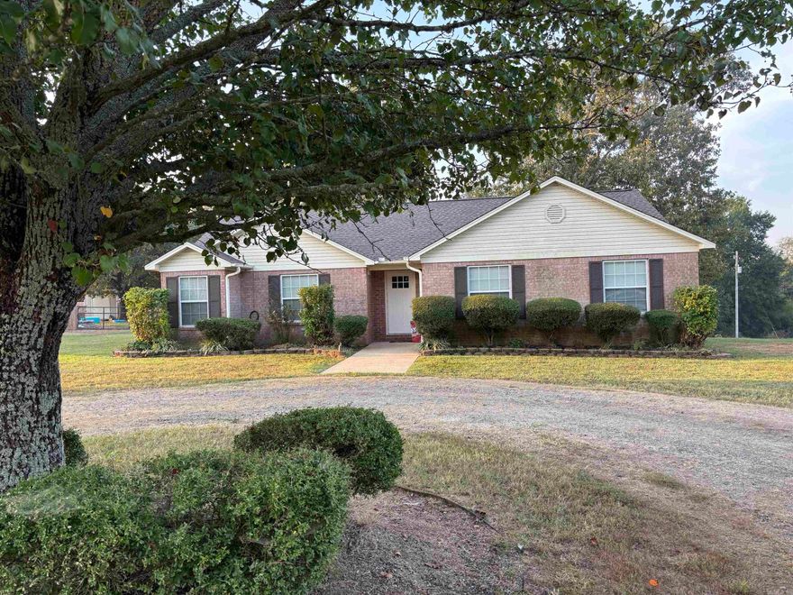 Don't miss this 4 bed 2 bath home located approx. 1/2 from I-57.  Approx. 5.6 miles from Wal-Mart Supercenter.   Roof was just put on Sept 9, 2025.  Has all new Stainless Steel LG Ultra Thin appliances. (books are with them.) New Flooring, new front door and back door.  All new light switches and electrical covers, new paint.  All new light fixtures.  Recessed lighting in living room.  New deck.  H/A was put in just before this seller bought it in 2022. Washer/Dryer convey with acceptable offer.  Bring the kids to play in the large back yard.  Survey on file.  Just bring your personal belongings and move right in.  At the end of road.  New deck for entertaining. Seller removed a non load bearing wall and opened up the kitchen/living room.  Great for entertaining   Make that phone call today.  Seller does not own minerals.   **See Agents Remarks**