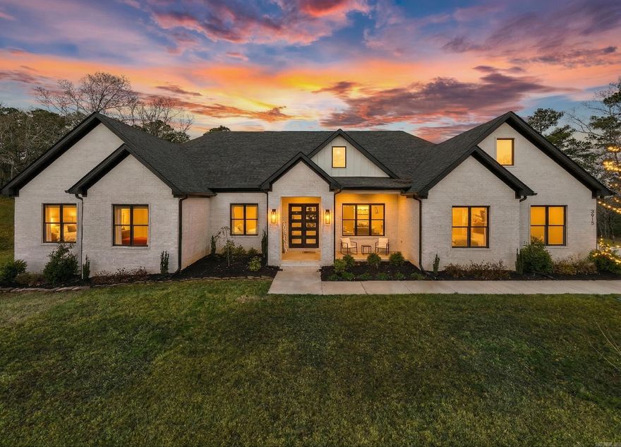 Just appraised March 2026- where craftsmanship meets calling. Seller is offering $15,000 in credits to a buyer; apply it to closing costs, rate buydown, or a personal upgrade to make the home truly yours. Resting upon .86 acres overlooking rolling wooded hills, delivering rare privacy, open air,  and a quiet, elevated escape. Thoughtfully designed with 5 bedrooms, a private office, and a large sun-filled bonus room, this custom-built home balances luxury with real life. Soaring 12-ft ceilings in the entry and living room welcome natural light that pours through expansive floor-to-ceiling windows, framing peaceful wildlife views and heart-stopping sunsets in Orchard Hill. 10ft ceilings carry throughout, creating an open, elevated feel in every space. Quartz countertops and soft-close custom cabinetry run throughout, while solid-core doors and insulated bedroom and bathroom walls offer a level of quiet you can feel. A guest suite features its own ensuite bath, and a dedicated kids' wing was intentionally designed to give children their own space to grow. It feels tucked away from the noise, yet sits just minutes from town; a rare blend of privacy, beauty, and family-built living.