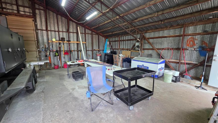 Established barbecue restaurant with dessert food trailer. Complete full service restaurant with kitchen, dining room, and restroom. Next to the restaurant is the smoker, building that houses the smoker, walk in cooler, and food trailer. The food trailer is set up and in use for soft serve ice cream, slushes, shakes,, and malts. The food trailer can be hauled for festivals and events. Turnkey and ready to go restaurant business.