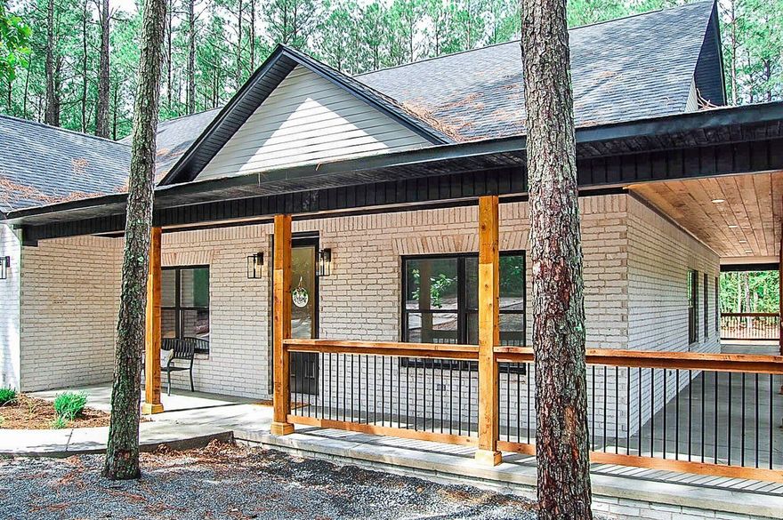 The moment you drive down the street you begin to notice the peaceful setting of this all brick home situated on a cul de sac in the Granada Golf Course neighborhood. The wall of windows bring the beauty of this private wooded lot. You will enjoy entertaining in this vaulted great room/dining area with a brick fireplace featuring rough sewn beams in the ceiling. The kitchen with large island opens to the great room. The gas range and large walk in pantry will be enjoyed by the chef in the home. Primary suite has large bedroom with a walk in closet and a bath with a walk in shower and freestanding soaker tub. Guest bedrooms are separate. The 1100 square foot wrap around porch will allow you plenty of space to watch the wildlife the Village has to offer. Garage is oversized allowing room for a work bench and deep enough for the four door pick up truck! No sellers disclosure available.  AGENT REMARKS