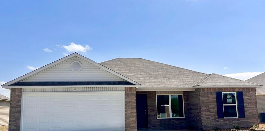 Franklin plan  Upgrades: 14'x7' uncovered patio, 3050 low E window in Master Bedroom, plumbing faucet upgrade 2, crown on Kitchen cabinets, 16" laminate bar top in Kitchen, Luxury Vinyl Plank flooring in wet areas and Living Room and adjacent hallways, raised ceilings in Living Areas and Master Bedroom per municipal requirements, Cheyenne style doors, baseboards level 2, LED disk lights in Kitchen, full sod, smooth top range.   $50 initial assessment due at closing.  *** AGENTS, SEE SHOWING REMARKS OR AGENT REMARKS. ***  THIS HOME IS SCHEDULED TO BE COMPLETE IN EARLY APRIL.