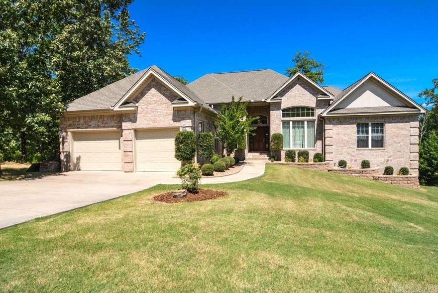 Stunning Greystone home. Inviting entry leads to open floorplan, high ceilings, abundance of crown molding, trim work, & windows for natural light. Enjoy morning coffee at the kitchen table or on the high rise deck & watch the deer in your own private greenspace. Large master suite, master bath has dual sink vanity & separate whirlpool tub.  Huge privacy fenced backyard.  Even comes with your own rock island oasis with hammocks for relaxing as well as a concrete patio.  Storage inside & out is never-ending.