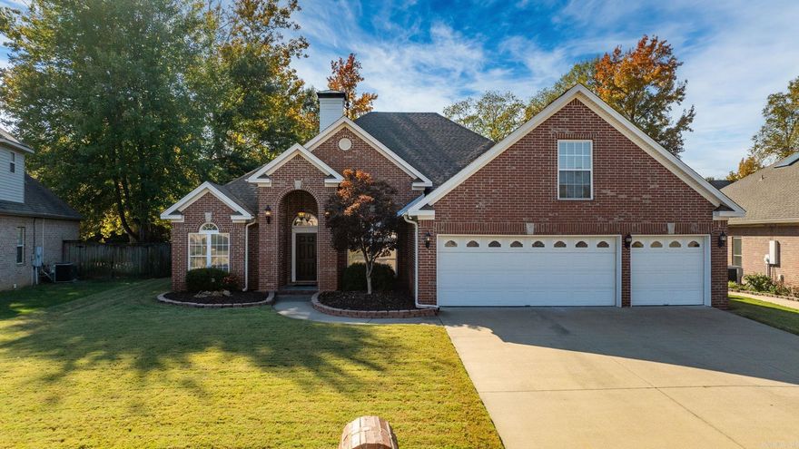 This elegant 5BR/3.5BA home sits on a level lot in sought-after Maumelle Valley Estates. A covd front porch leads to grand foyer w/10' ceilings & formal dining w/ hardwood floors. The spacious family room features built-ins, surround sound, a gas fireplace, & fresh paint. The updated kitchen includes granite counters, new backsplash, painted cabinets, motion-sensor faucet, 5-burner gas range w/meat thermometer, breakfast bar, & walk-in pantry. A bright breakfast area, 1/2 bath, & laundry room complete the main living space. The primary suite offers a sitting area & spa-like bath w/dual vanities, jetted tub, walk-in shower, & closet. A guest suite is privately located w/ a dbl-vanity bath. Upstairs, a lg bonus room w/ full bath a& closet can serve as a 5th b-room, MIL suite, or playroom. Enjoy the covered patio, 3-car garage, & sprinkler system. Updates include roof, water heater, exterior building, & fence (2018). Addl highlights include a 3-car garage, a full sprinkler system, & recent updates such as a new roof, water heater, exterior building, & fencing (2018). New kitchen backsplash, carpet, plumbing fixtures, light fixtures, privacy fence across the back & new paint.