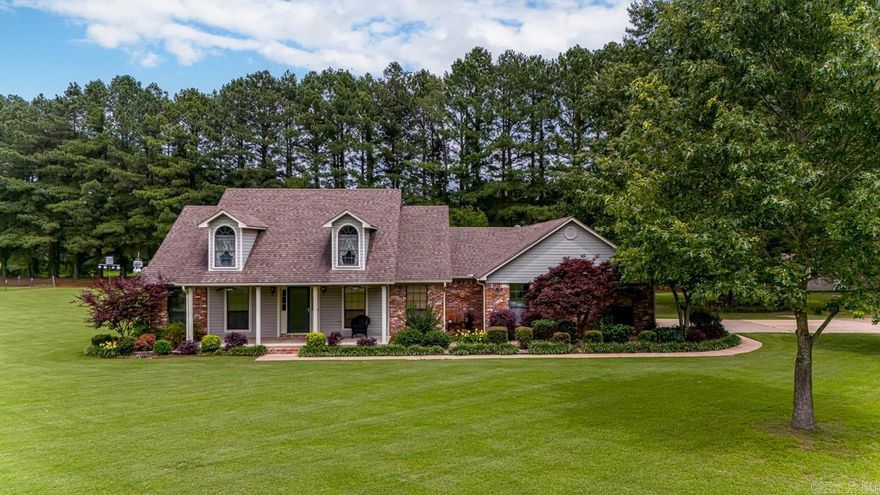 Welcome to your dream home! This well-kept 1971 sq. ft. home sits on a spacious 1.57-acre lot with beautiful landscaping that you'll love coming home to every day. Step inside to find 3 cozy bedrooms and 2 bathrooms. The main areas feature bamboo wood floors, while the spare bedrooms have carpet, and tile in all wet areas. The living room has a vaulted ceiling and a gas fireplace, perfect for relaxing. There's also a formal dining room that can double as an office. The kitchen is a cook's delight with granite countertops, a tiled backsplash, a breakfast bar, and a big pantry. The home even has a gas hookup for the stove, giving you flexible cooking options. The primary bedroom features a vaulted ceiling, jetted tub, double sink vanities, and a big walk-in closet.Outside, you'll enjoy the great back porch, perfect for morning coffee or evening hangouts. There's also a 16x24 shop with electricity for all your projects and storage needs. This charming home is ready to welcome you. Call today to tour!