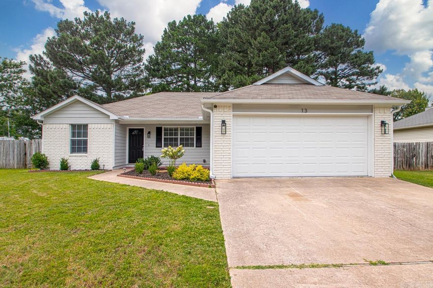 Charming 3 bed, 2 bath home in a peaceful neighborhood! This meticulously   updated home offers a spacious living room with great natural light, a functional eat-in kitchen, and a master suite with a walk in closet. Two additional bedrooms are perfect for family, guests, or a home office. Kitchen features new counters, backsplash, appliances, and cabinets. Enjoy the large fenced backyard with covered porch—ideal for pets, play, or entertaining. Recent updates have brought this home to life! Located just minutes from Cabot schools, parks, shopping, and dining. Schedule your showing today!