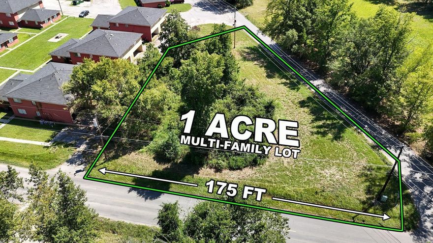 One acre of cleared land on Old Warren Rd in Pine Bluff, ready for your next build. With ample space and direct road access on 2 sides this property works well for a duplex, triplex, or other small multifamily project. Rezoning to multifamily should be feasible, as it borders an existing RMF-21 development.