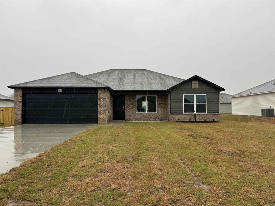 Clark plan  Upgrades in this home: both toilets upgraded to elongated, plumbing faucet upgrade 2, 8" deep Kitchen sink, door bell, added cable jack, HVAC rigid duct upgrade, crown on Kitchen cabinet, 16" laminate bar top, Luxury Vinyl Plank flooring in wet areas and Living Room and adjacent hallways, garage door opener level 1, raised ceilings in Living Areas per municipal requirements, fiberglass exterior doors, Cheyenne style doors, baseboards level 2, LED disk lights in Kitchen, full sod, microwave hood in Kitchen, smooth top range.   *** AGENTS, PLEASE SEE SHOWING REMARKS OR AGENT REMARKS. ***  THIS HOME IS SCHEDULED TO BE COMPLETE IN MID APRIL.