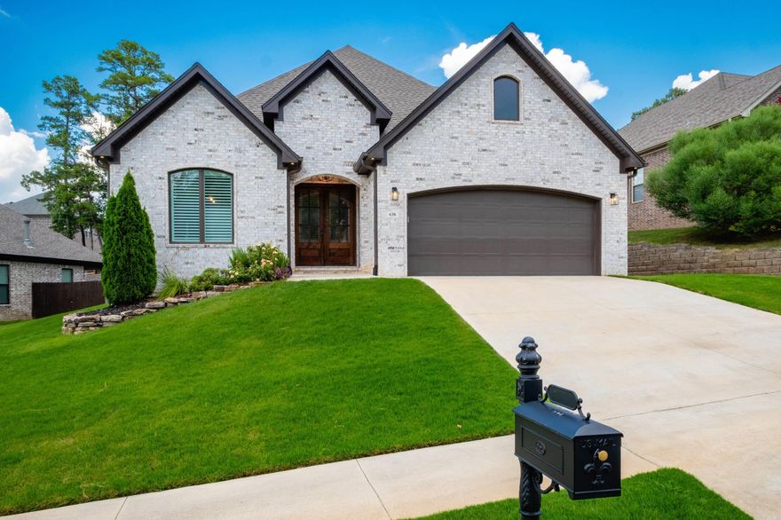 Beautiful home in the Epernay Place subdivision in Chenal Valley. Lives like a one level with the primary suite and additional bedroom and full bath on the main level. 3rd bedroom, and full bath upstairs. Open floor plan with designer finishes. Kitchen complete with gas range, quartz counters, & pantry. Beautiful wood floors in the main living area, oversized walk in closet in the primary suite, shutters on the front windows and roller shades throughout the rest of the home.